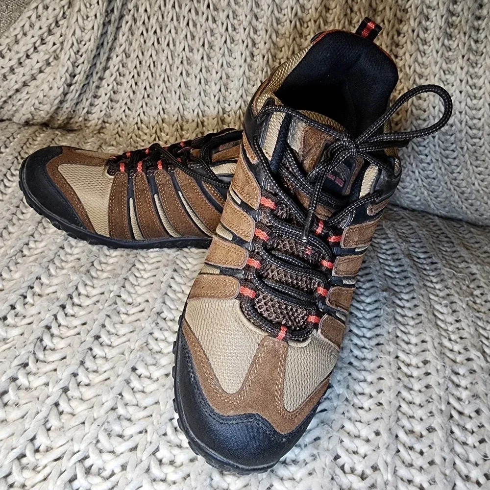 RedHead Trekker Low Brown Leather Hiking Trail Waterproof Mens Size 9M   5244094